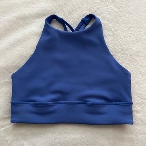 Lululemon Energy High-Neck Longline Ribbed Bra, Size 8